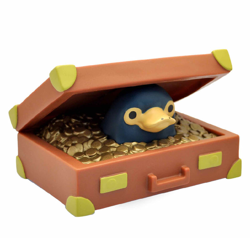 Figura hucha sd toys animales fantasticos y donde encontrarlos niffler en maleta chibi