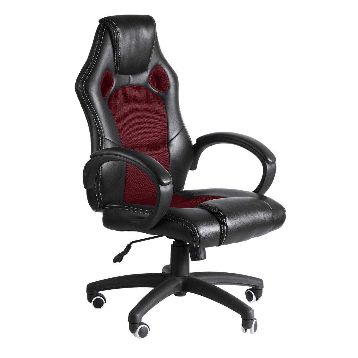 Regalos Miguel - Silla Gaming Pro roja y negra - Máxima Ergonomía - Ideal para sesiones de Gaming