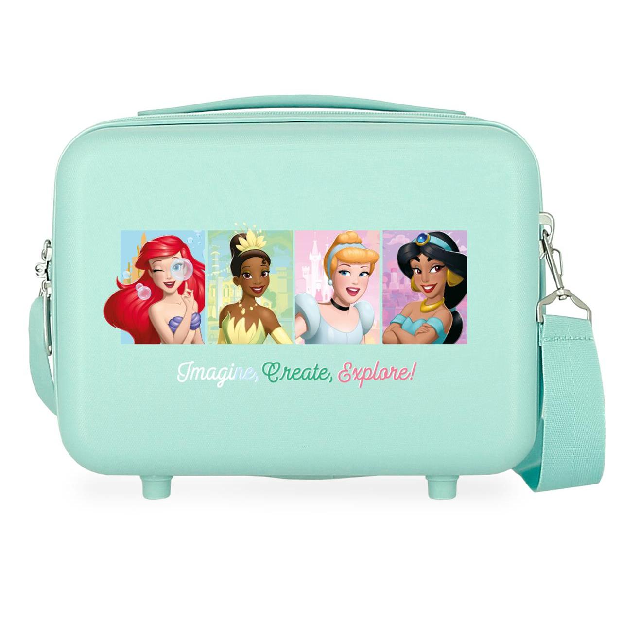 Neceser ABS Disney Princess con capacidad de 9L Turquesa