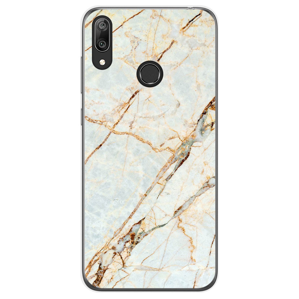 Tumundosmartphone Funda Gel Tpu para Huawei Y7 2019 diseño Mármol 13 Dibujos