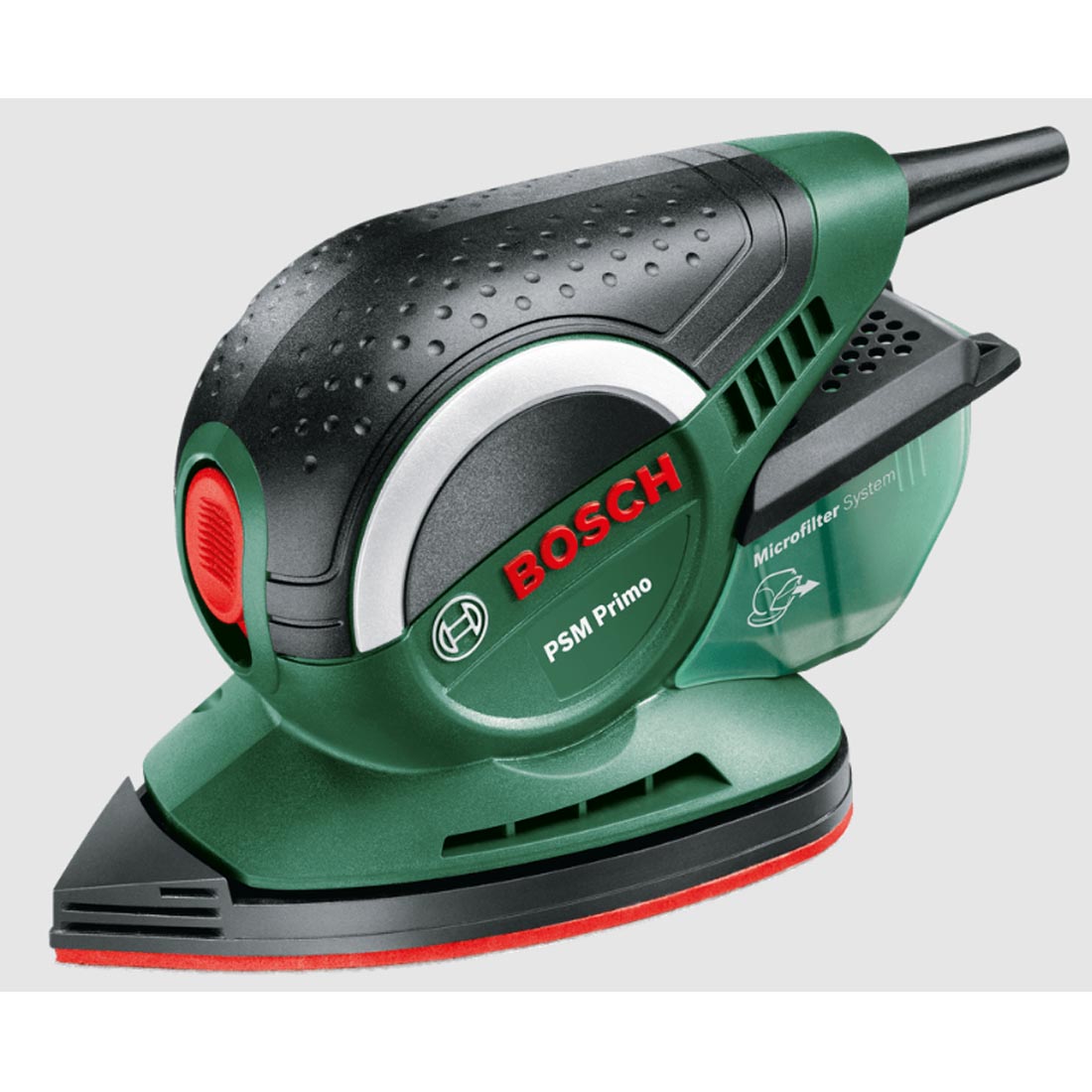 BOSCH MULTILIJADORA PSM PRIMO. Lijadora de mano compacta para trabajar de forma rápida y fácil en zonas de difícil acceso.