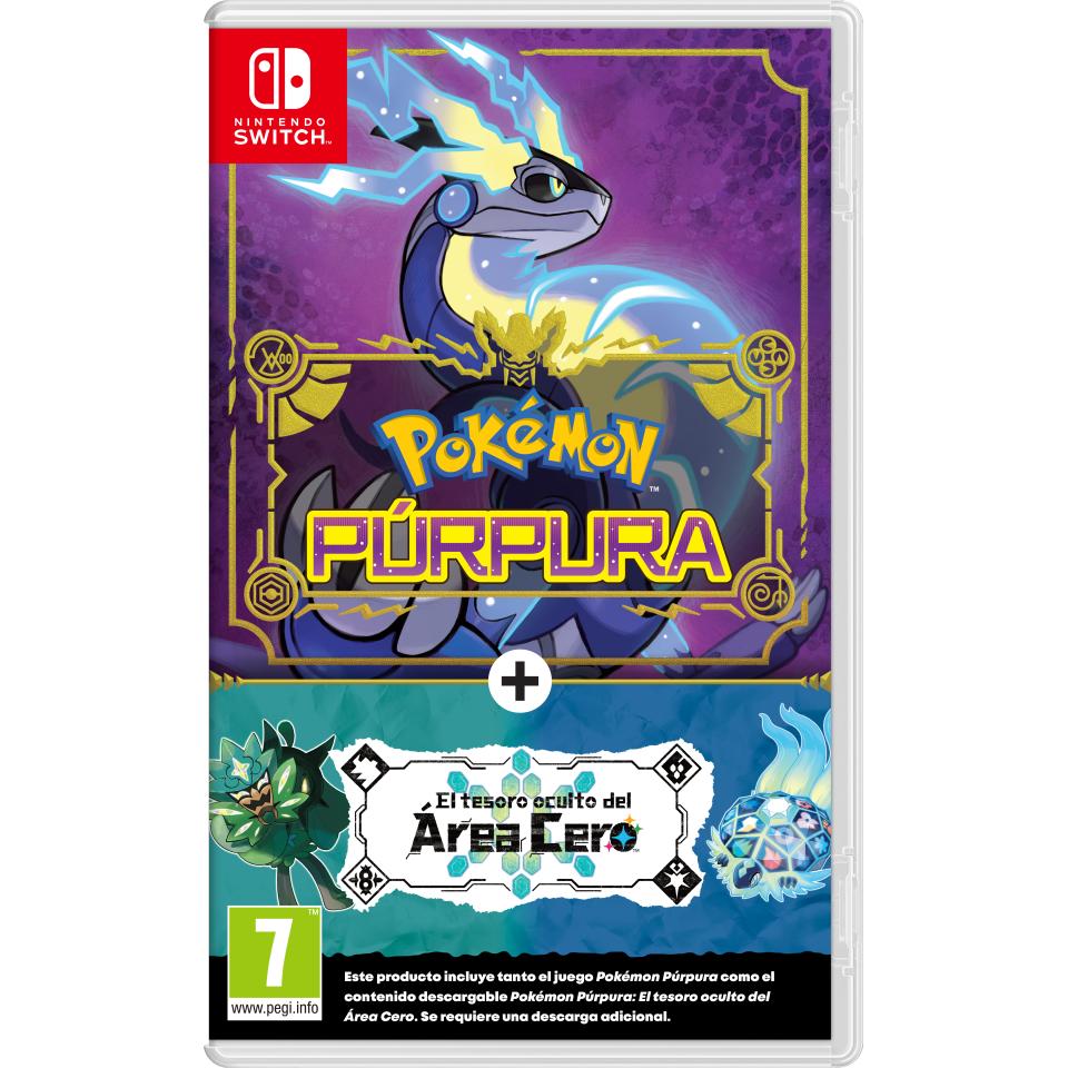 Pokemon Purpura + Pack de expansion El tesoro oculto del Area Cero - Switch - Nuevo Precintado - PAL España