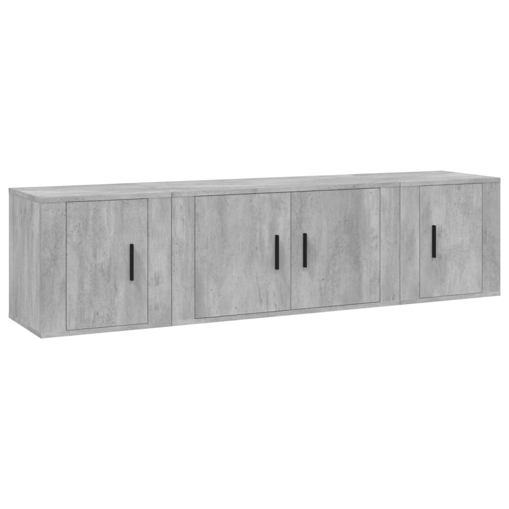 Vidaxl Set de Muebles de TV 3 Piezas Madera Contrachapada