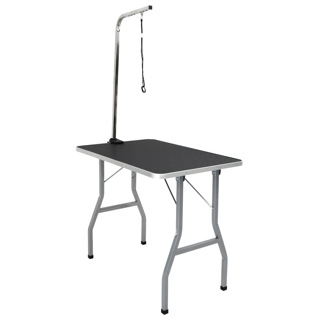 vidaXL Mesa de Aseo Ajustable para Perros con 1 Lazo Belleza Canina Mascotas Dimensiones 110 x 60 x 76 cm, 97 x 61 x 154.5 cm