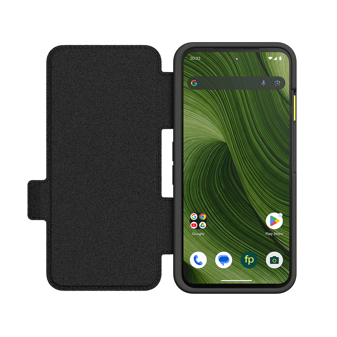 Fairphone F6FLIP-1ZW-WW1 funda para teléfono móvil 16 cm (6.31") Libro Negro