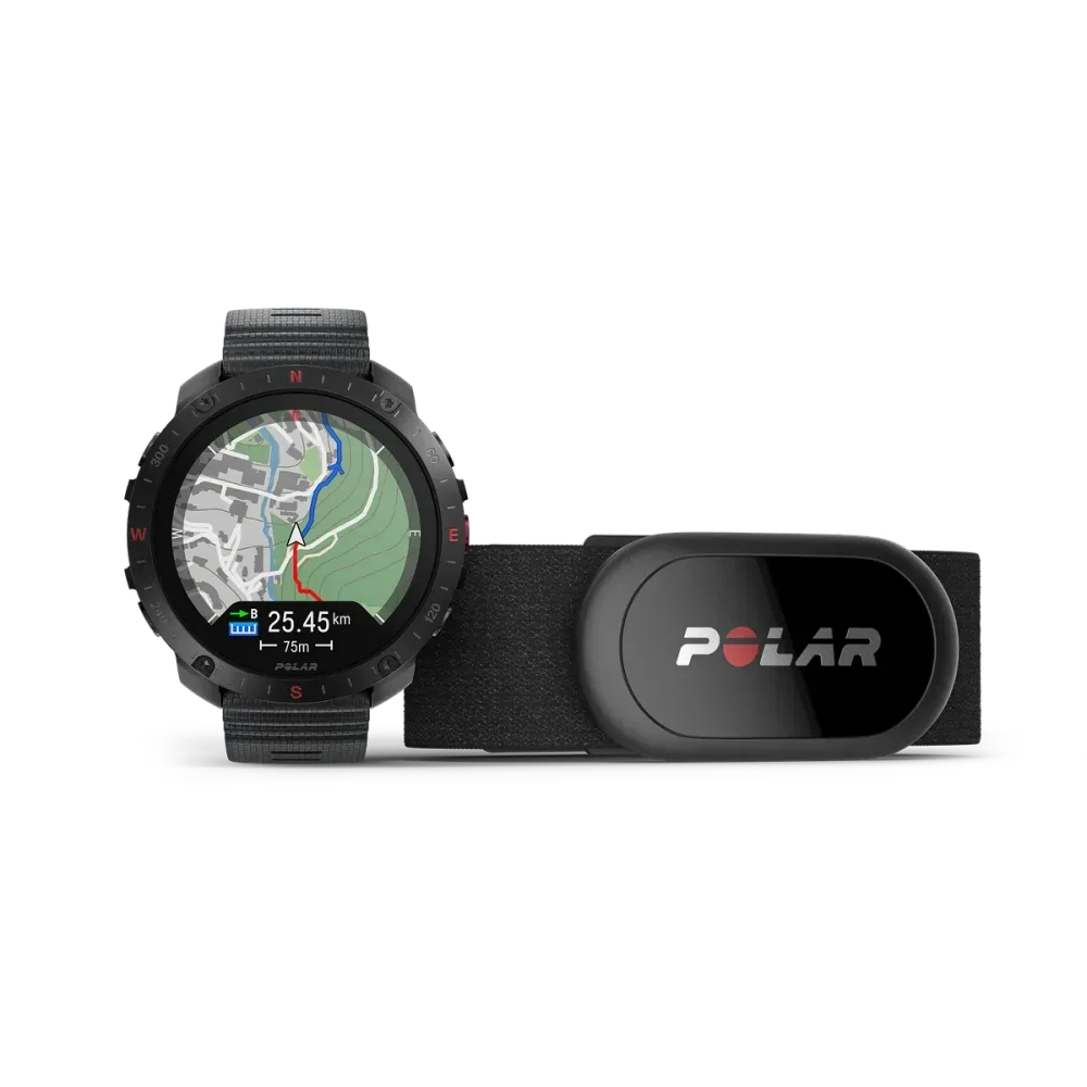 Polar Grit X2 Pro 3,53 cm (1.39") AMOLED Digital 454 x 454 Pixeles Pantalla táctil Negro GPS (satélite)