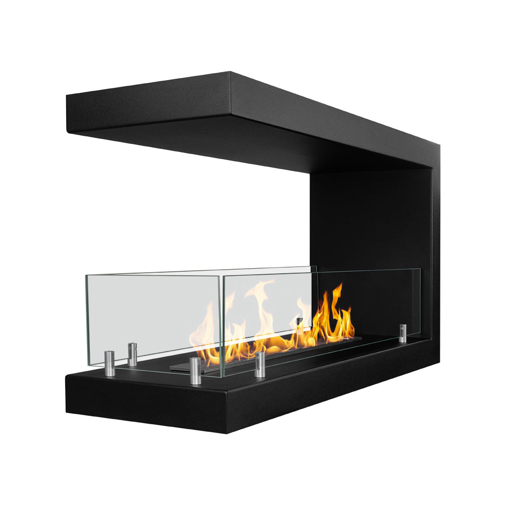 Chimenea de bioetanol empotrada Biochimenea de tres caras 3 lados 90x50 MARATEA 90