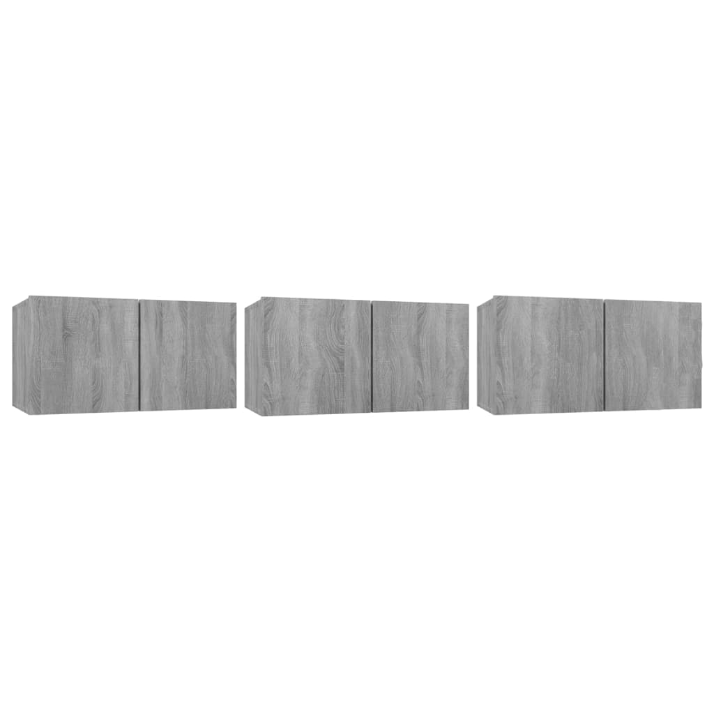vidaXL Muebles de salón colgantes 3 unidades 60x30x30 cm, Mueble de Salon, Mueble TV, Mueble TV salon, Mesa de TV, Mueble tele