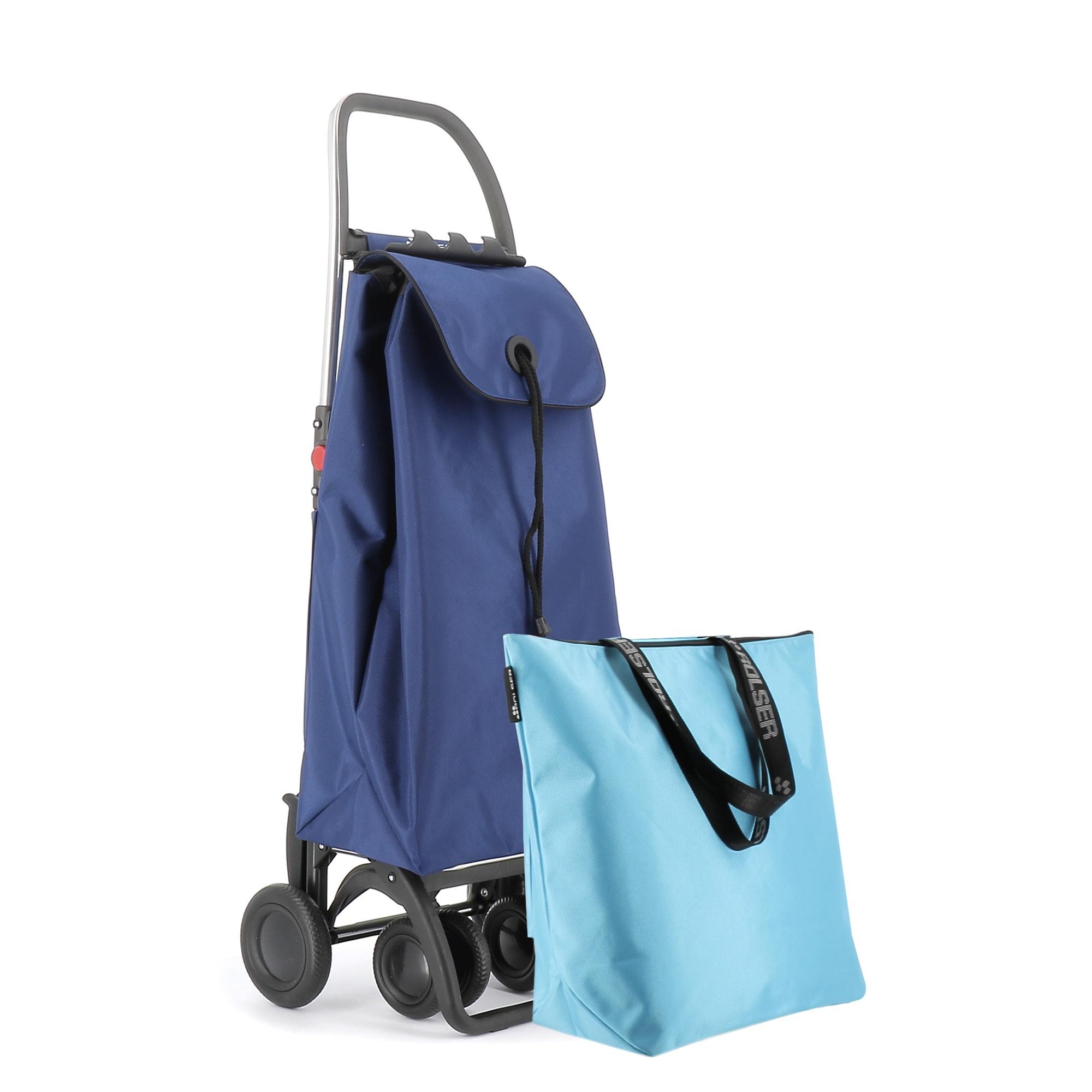 Combo Carro Rolser I Max Mf 4 Ruedas 2 Giratorias Plegable Bolsa Extra