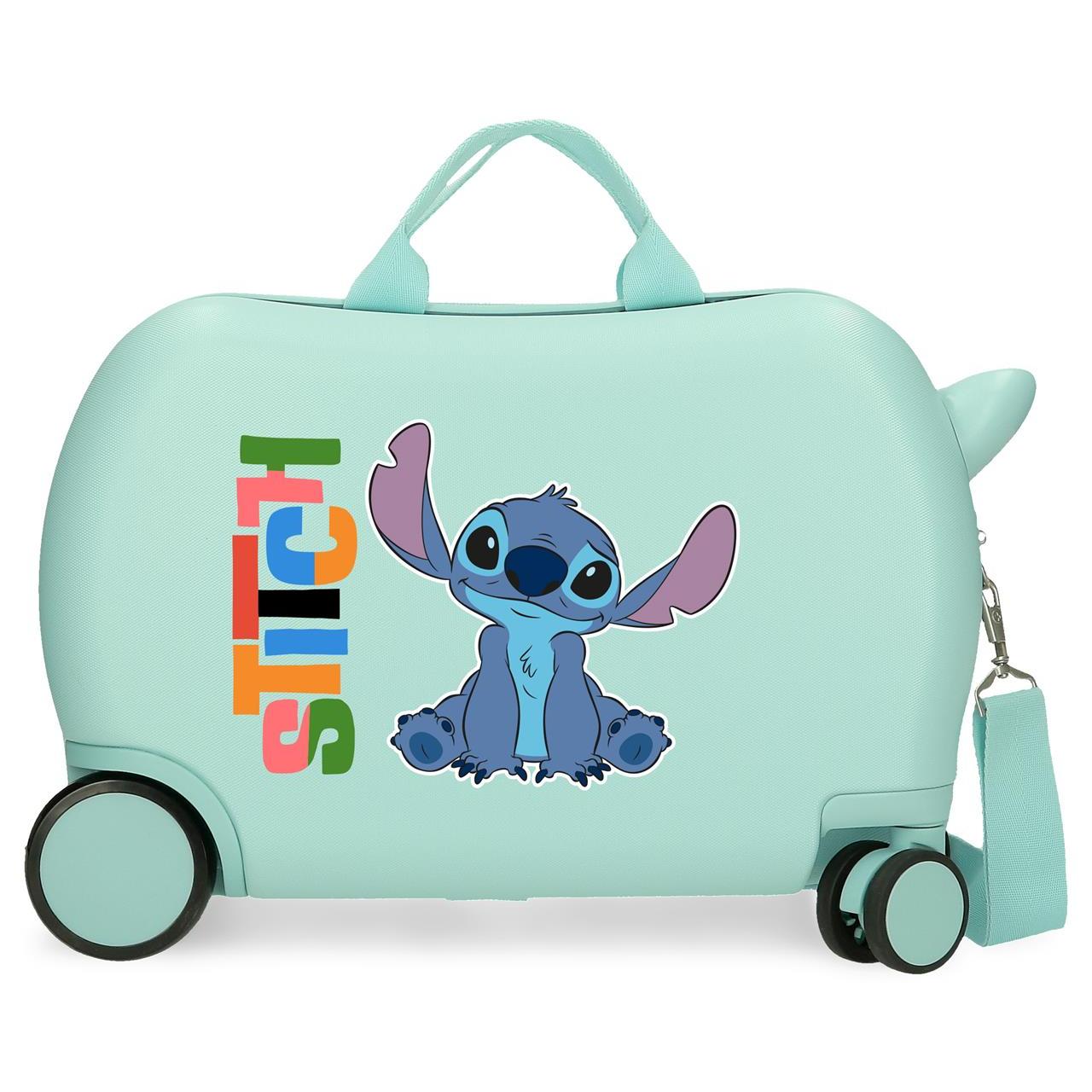 Disney Aloha Stitch Maleta infantil 2 ruedas multidireccionales de 31 cm x 45 cm x 20 cm