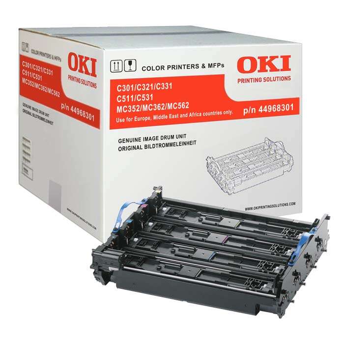 Oki c301 / c511 / mc352 / mc362 tambor de imagen original - 44968301 (drum)