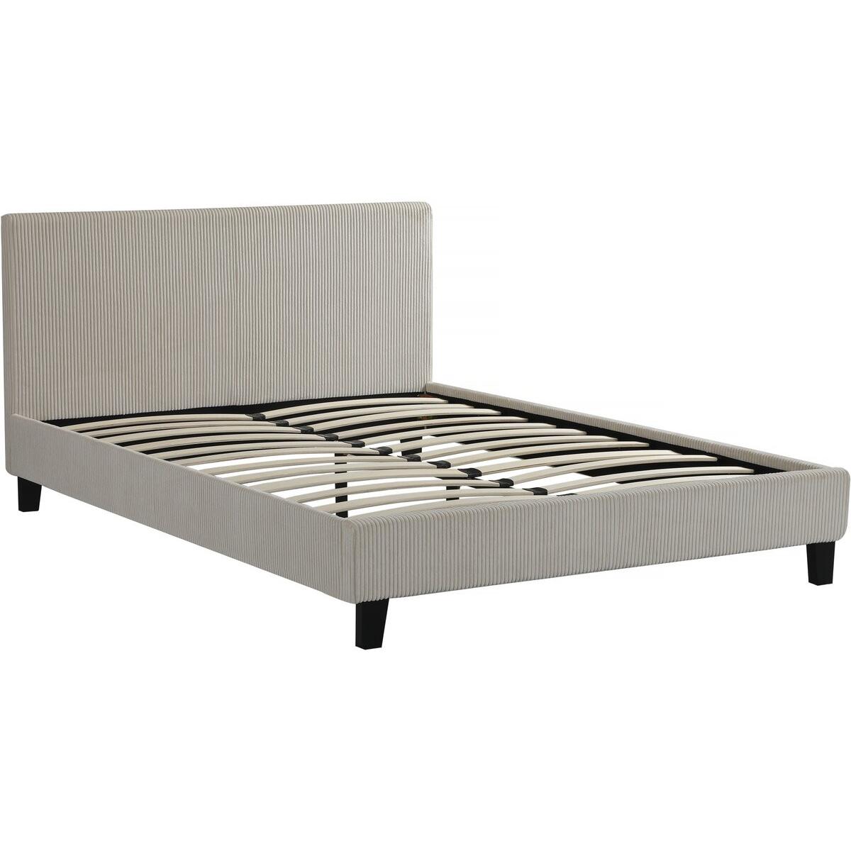 Habitat y Jardin - Cama de pana "Ámbar" - 160 x 200 - Beige