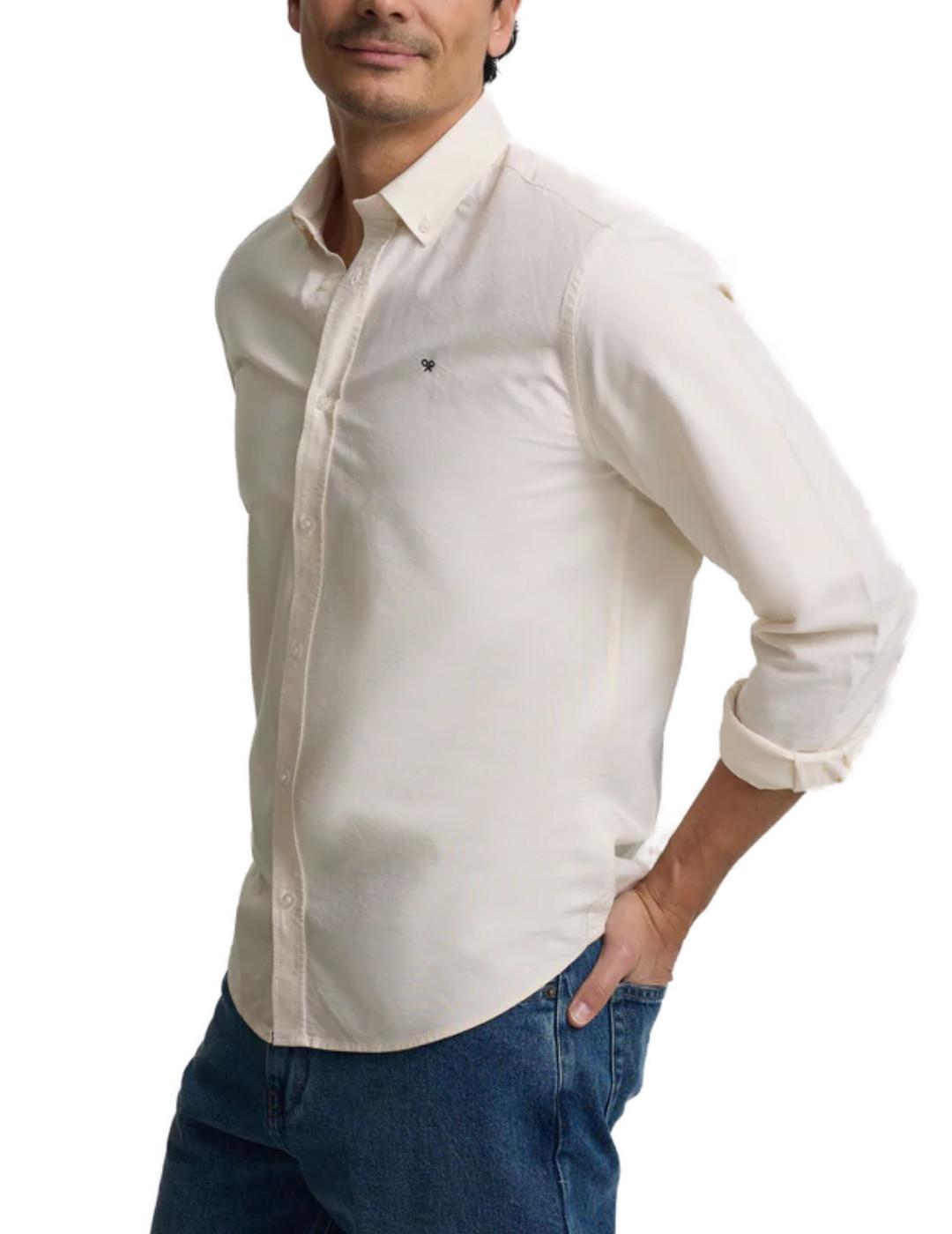 Camisa Silbon sport oxford amarillo pastel para hombre