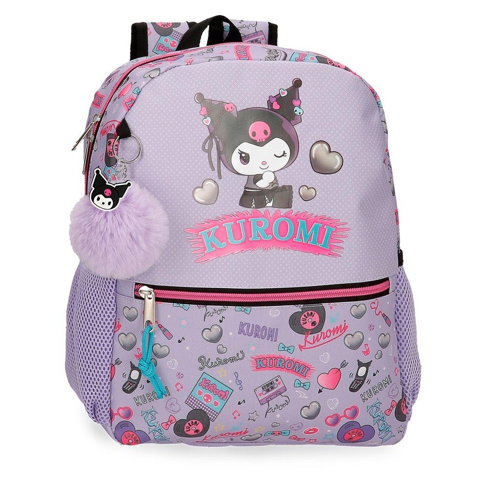 JOUMMA MOCHILA INFANTIL KUROMI RETROPOP 33CM ADAPT A CARRO 320038 KUROMI RETROPOP 11x27x33 Cms.