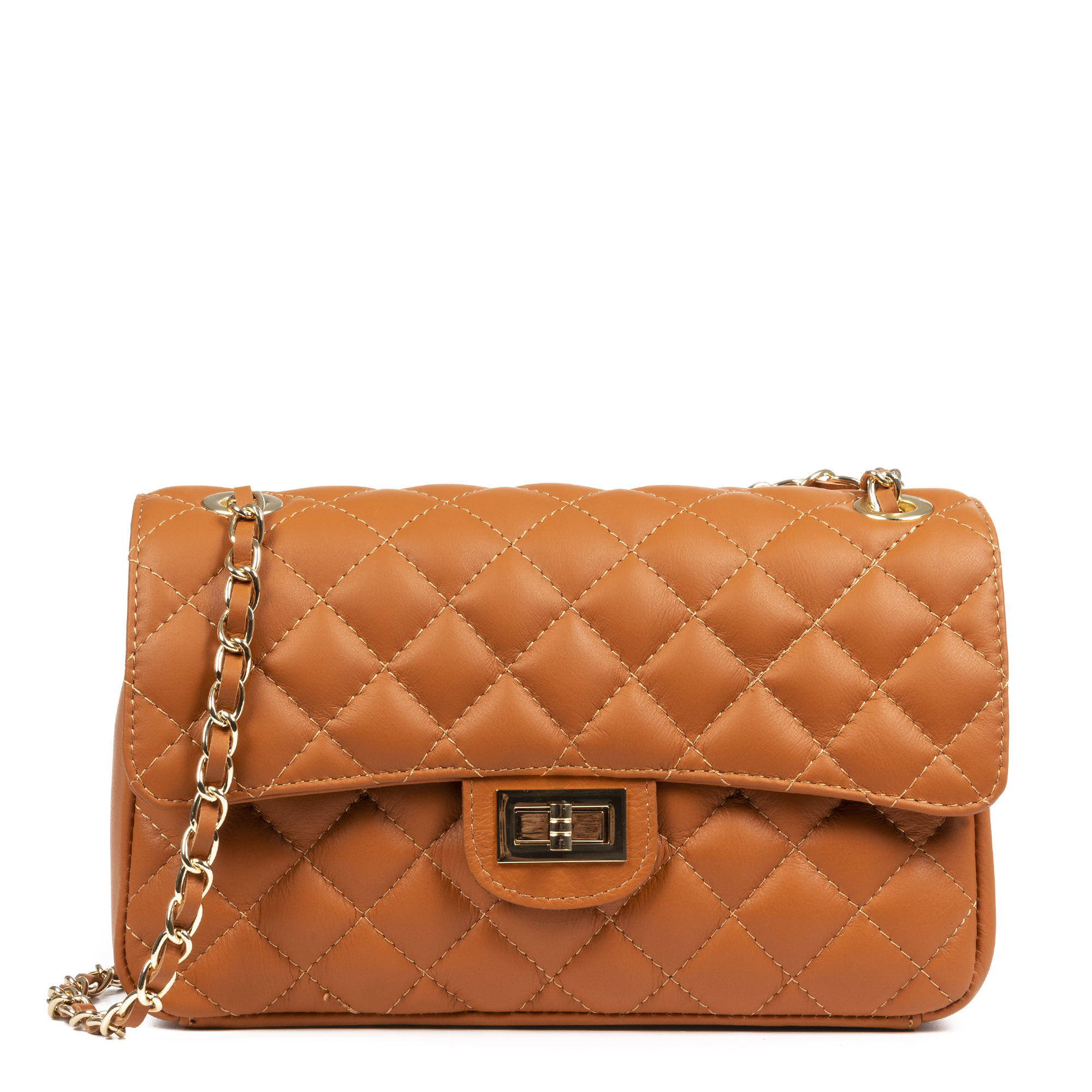 Firenze Artegiani. Caeli Bolso de hombro Mujer.Piel auténtica Sauvage Acolchado. Made in Italy. Vera Pelle Italiana.