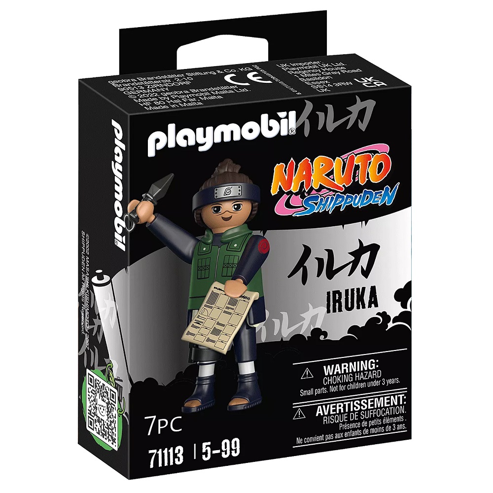 PLAYMOBIL NARUTO SHIPPUDEN - IRUKA, 71113, PRODUCTO CON LICENCIA OFICIAL, ENVIO 24-48 HORAS PENÍNSULA, PIEZAS, CLICKS, COLECCIONABLES,  JUGUETES, FIGURA, MUÑECO, FAMOBIL, 100% ORIGINAL
