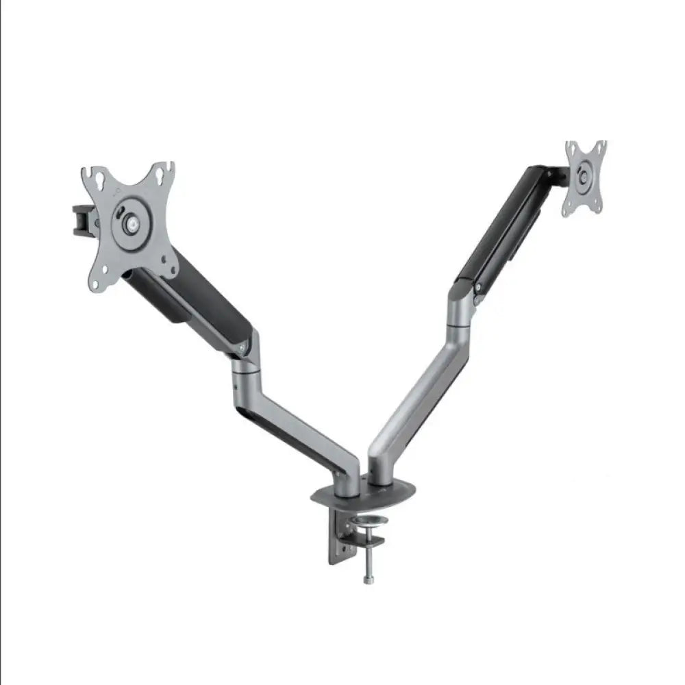 TooQ DB4132TNR-G Soporte de Mesa Giratorio/Inclinable para 2 Monitores 17"-32" VESA 100x100 Máx 9Kg