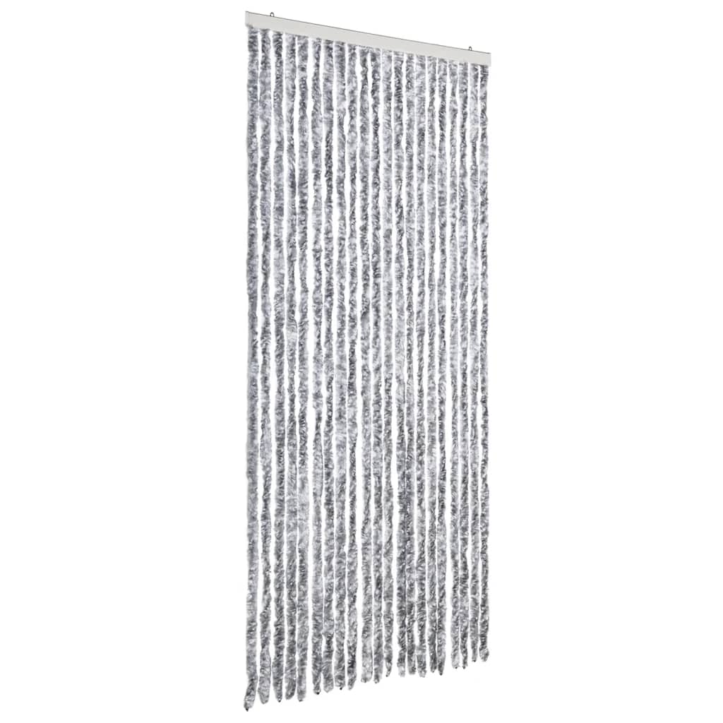 vidaXL Cortina Mosquitera de Chenilla 90x200 cm Extraíble Puerto Moscas Color Beige,  Blanco y gris,  Antracita y mas