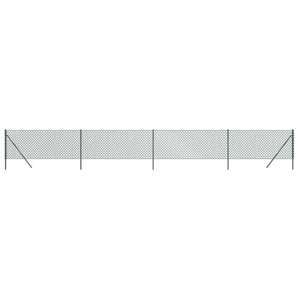 vidaXL Cerca de alambre verde 0,8x10 m