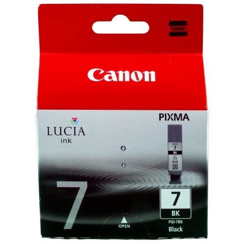 Canon PGI-7 BK Cartucho de tinta original Negro para Impresora de Inyeccion de tinta Pixma iX7000
