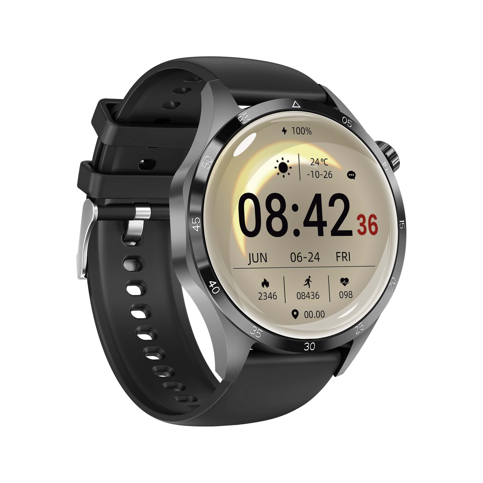 Bluetooth pantalla Ronda GT4PRO+ reloj inteligente llamada NFC de pago 1.6 brújula de grande