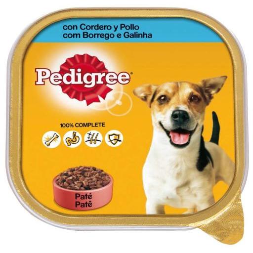 Pedigree Comida Húmeda para Perros Sabor Cordero y Pollo en Paté Tarrina - 300 GR