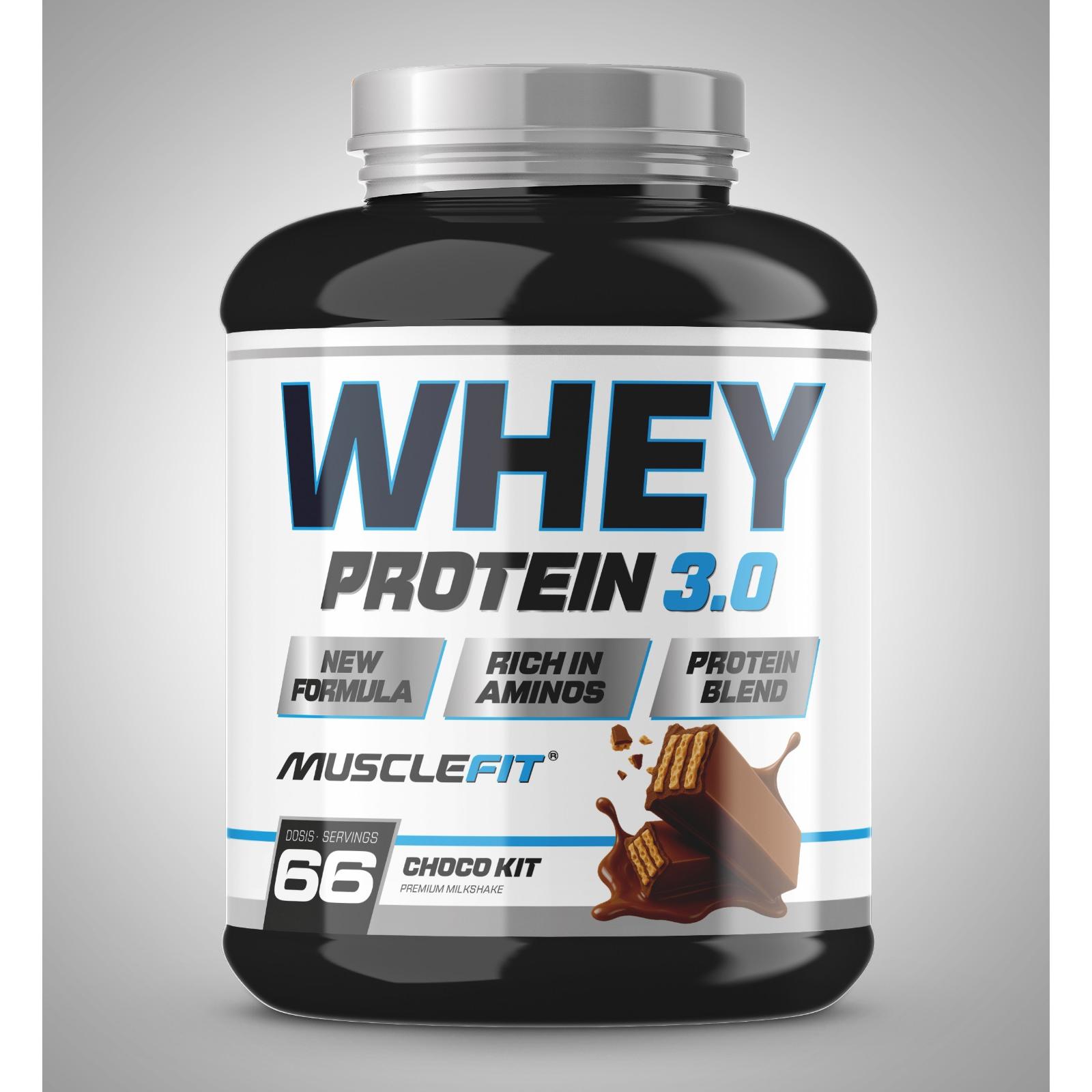 WHEY 3.0 BLEND PROTEIN 2Kg MUSCLEFIT ENTREGAS 24/48 HORAS