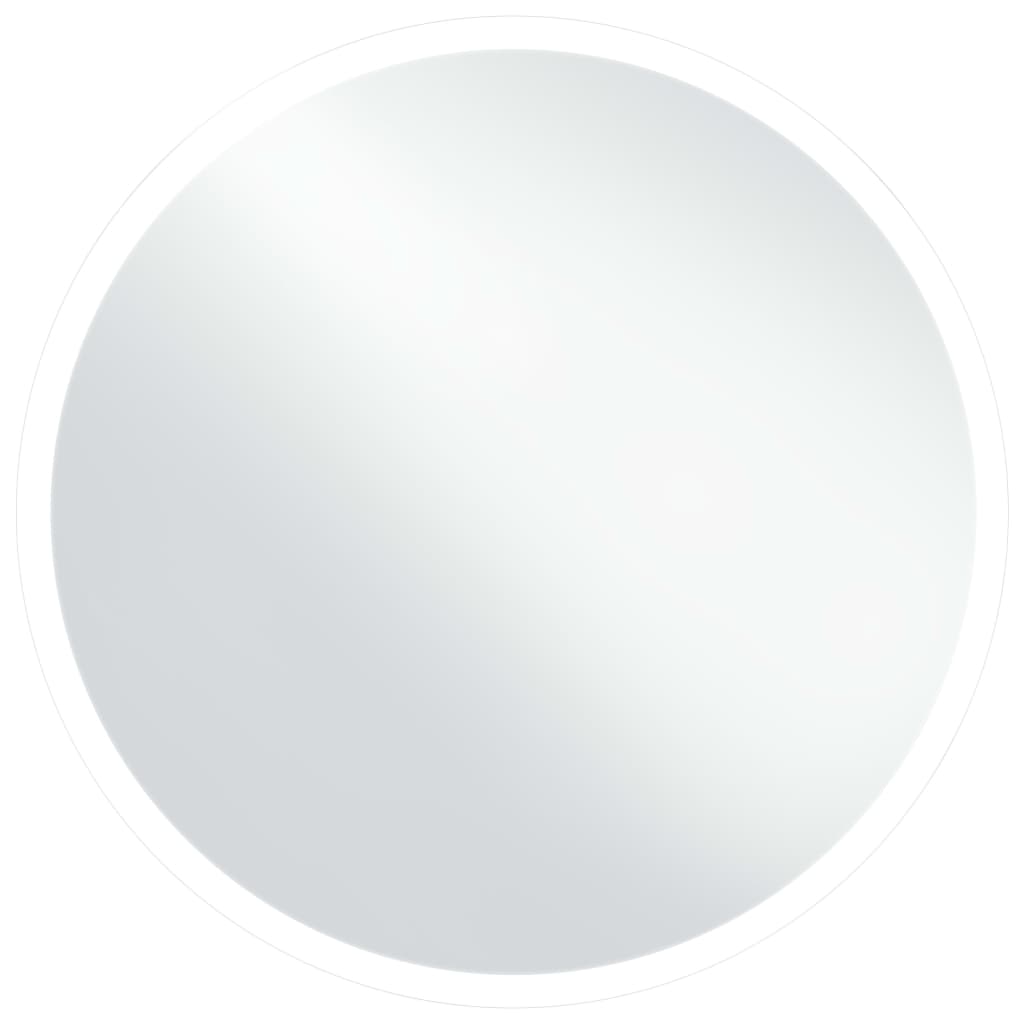 vidaXL Espejo de Baño con LED Accesorio de Maquillaje Tocador para Hogar Dimensiones 60 cm, 70 cm, 80 cm