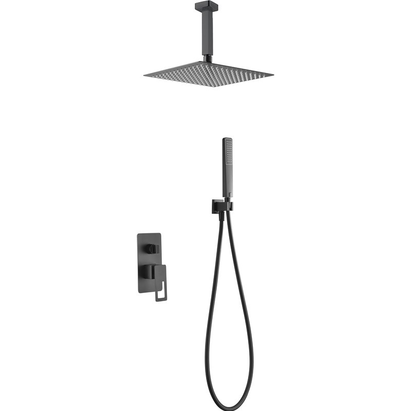 Imex Estocolmo BDES37-6NG Conjunto de grifería moderna para ducha acabado negro mate
