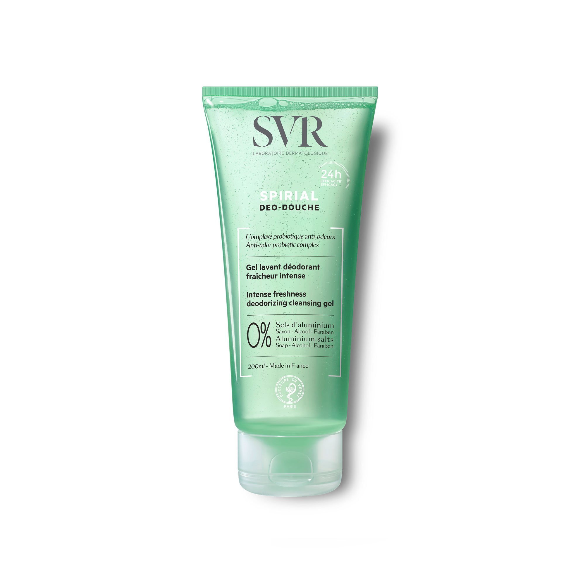 Spirial Deso-Douche Gel Limpiador Desodorizante Frescor Intenso 200 ml de gel SVR