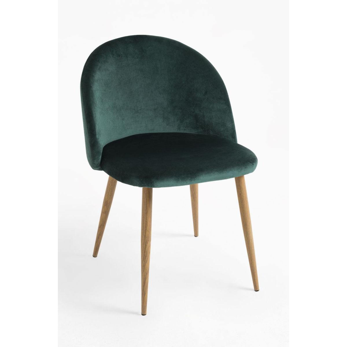 Regalos Miguel - Packs Sillas Comedor - Pack 2 Sillas Vint Terciopelo - Verde