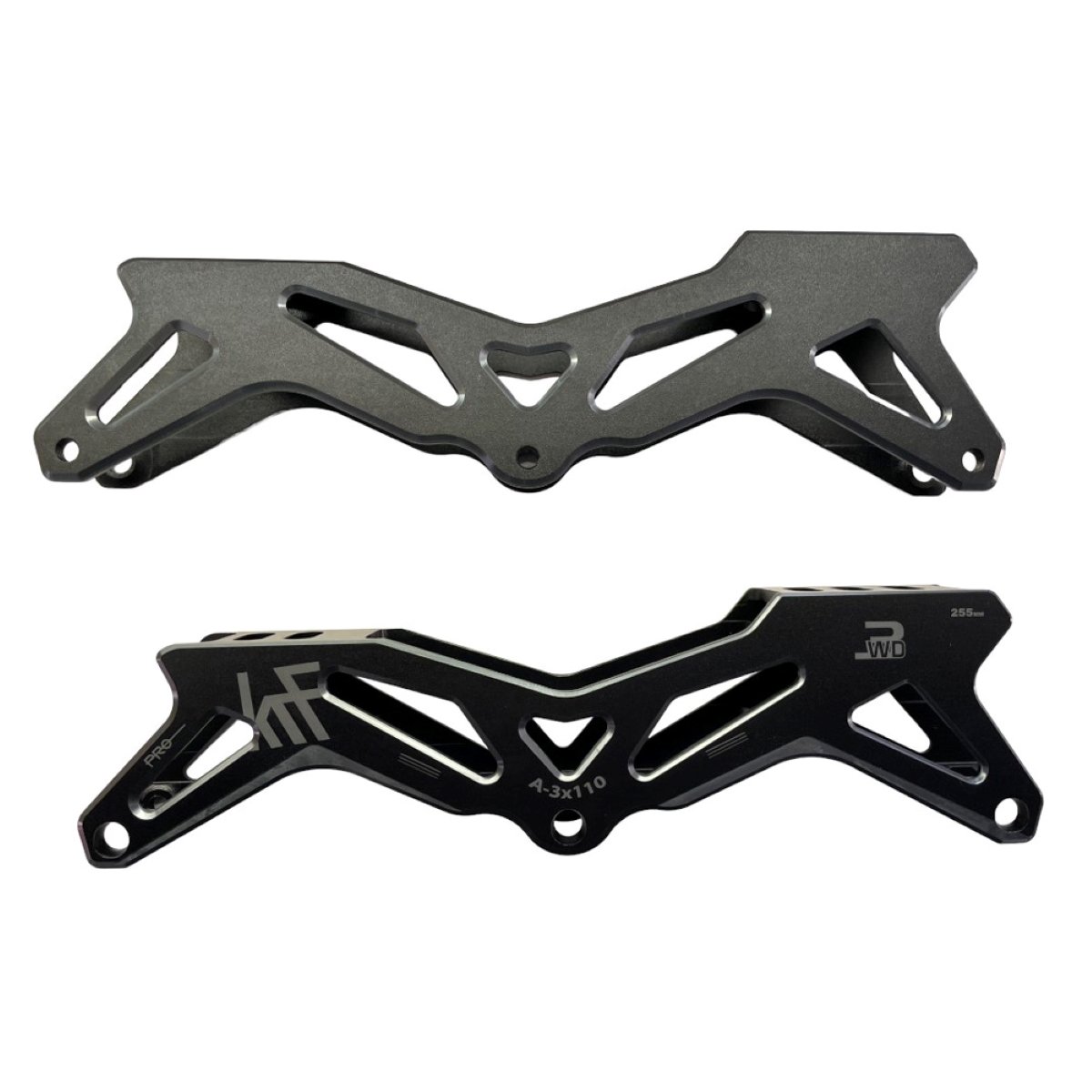 GUÍA PARA PATINES 3x110 NEGRO/GRIS 255MM 2 UDS