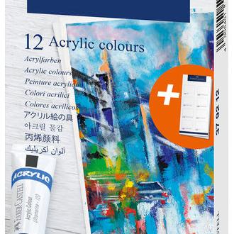 FABER PINTURA ACRILICA FABER CASTELL CREATIVE STUDIO EN TUBO 12 CO CREATIVE STUDIO