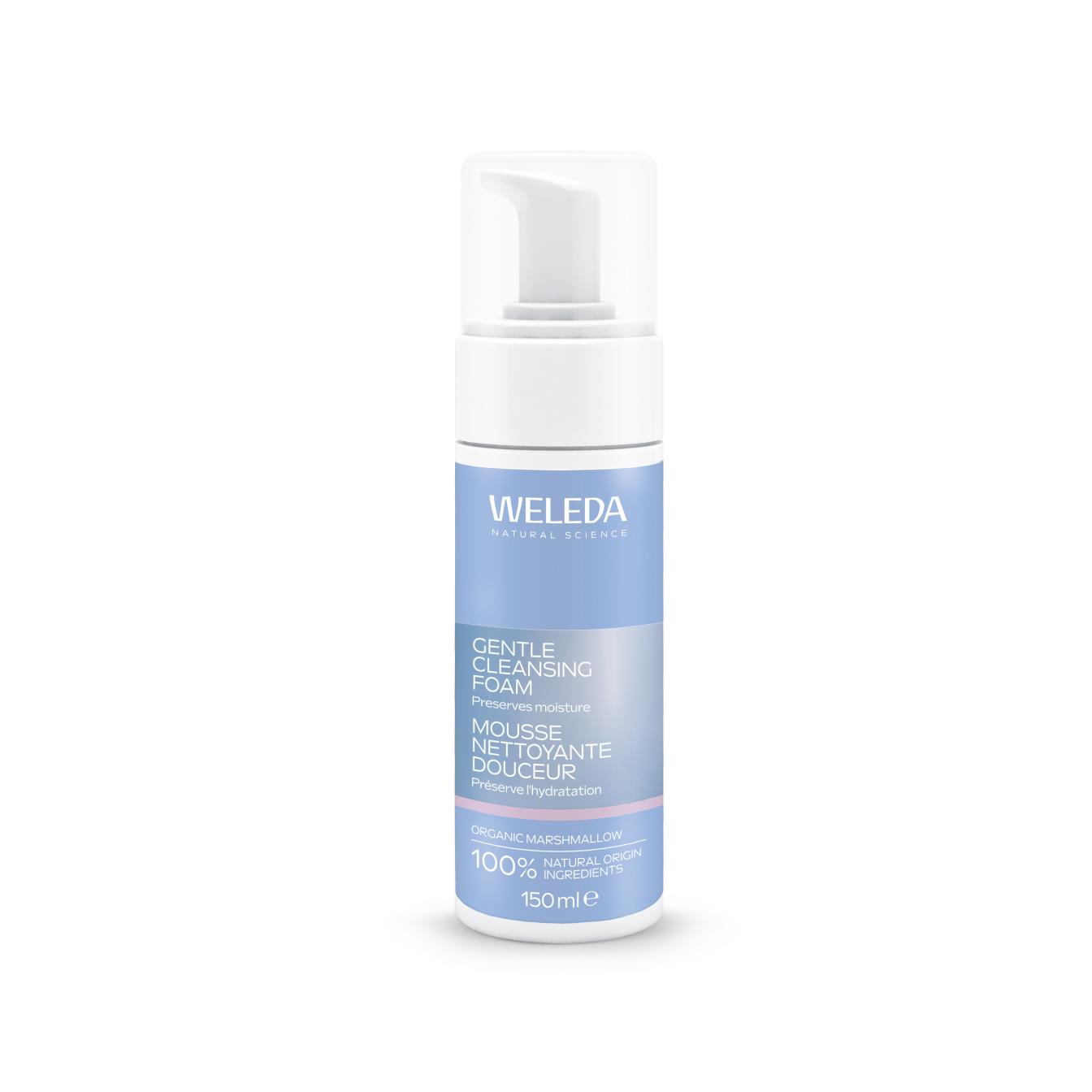 Weleda – Espuma Limpiadora Facial Suave, Limpia en Profundidad, Elimina Impurezas y Maquillaje, con Agua Destilada de Hamamelis, Natural, Vegano, Piel Normal o Mixta – 150 ml