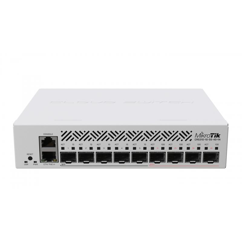 Conmutador de entrada MikroTik CRS310-1G-5S-4S 5xSFP 4xSFP