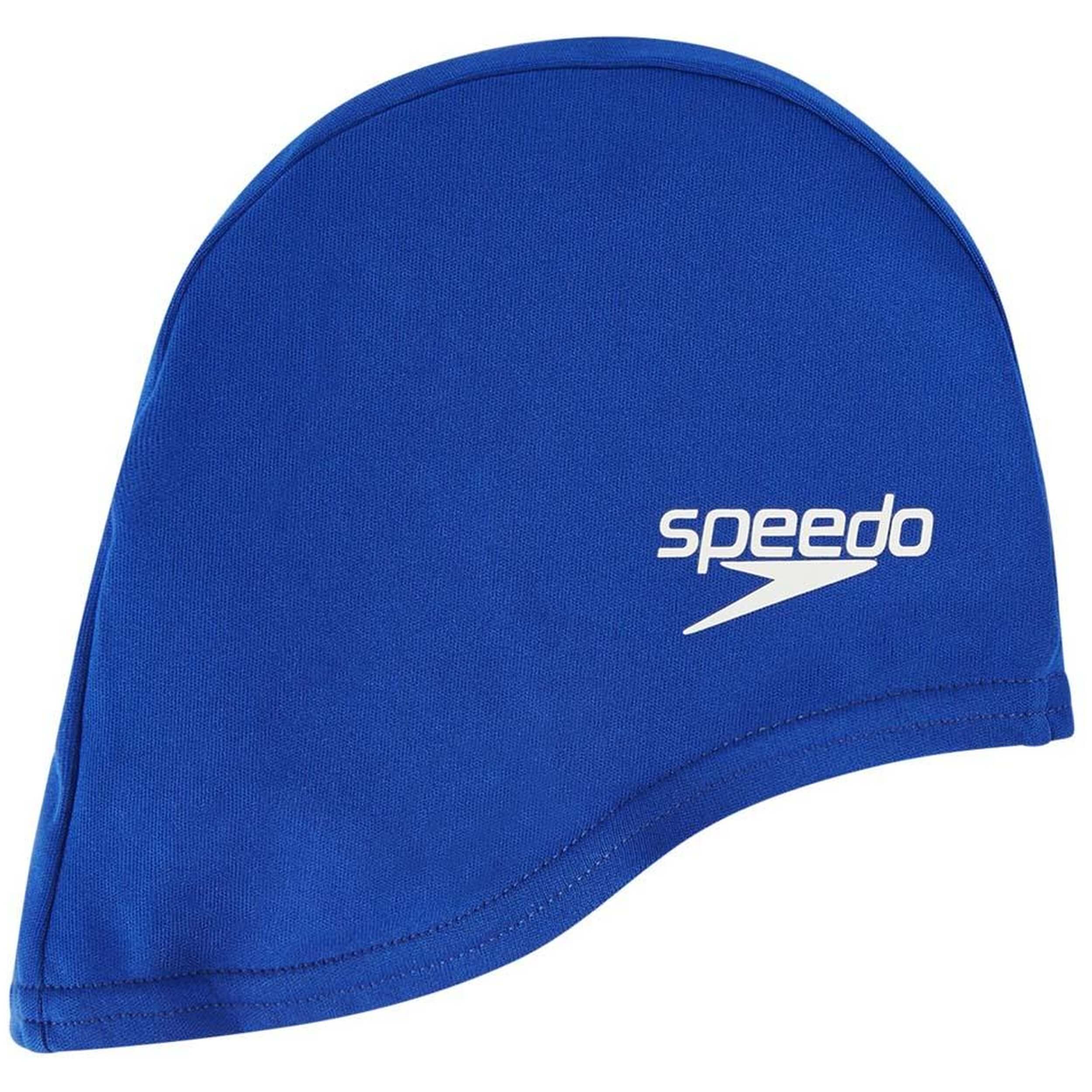 Gorro Speedo modelo Polyester Cap Junior en color Azul