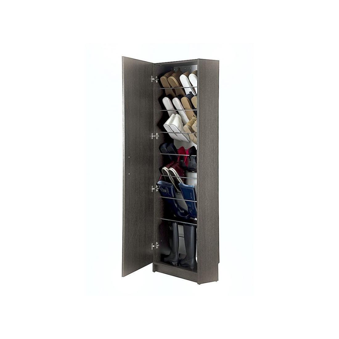 Mueble Zapatero Alto de 4 Puertas Abatibles con Espejo - Topkit