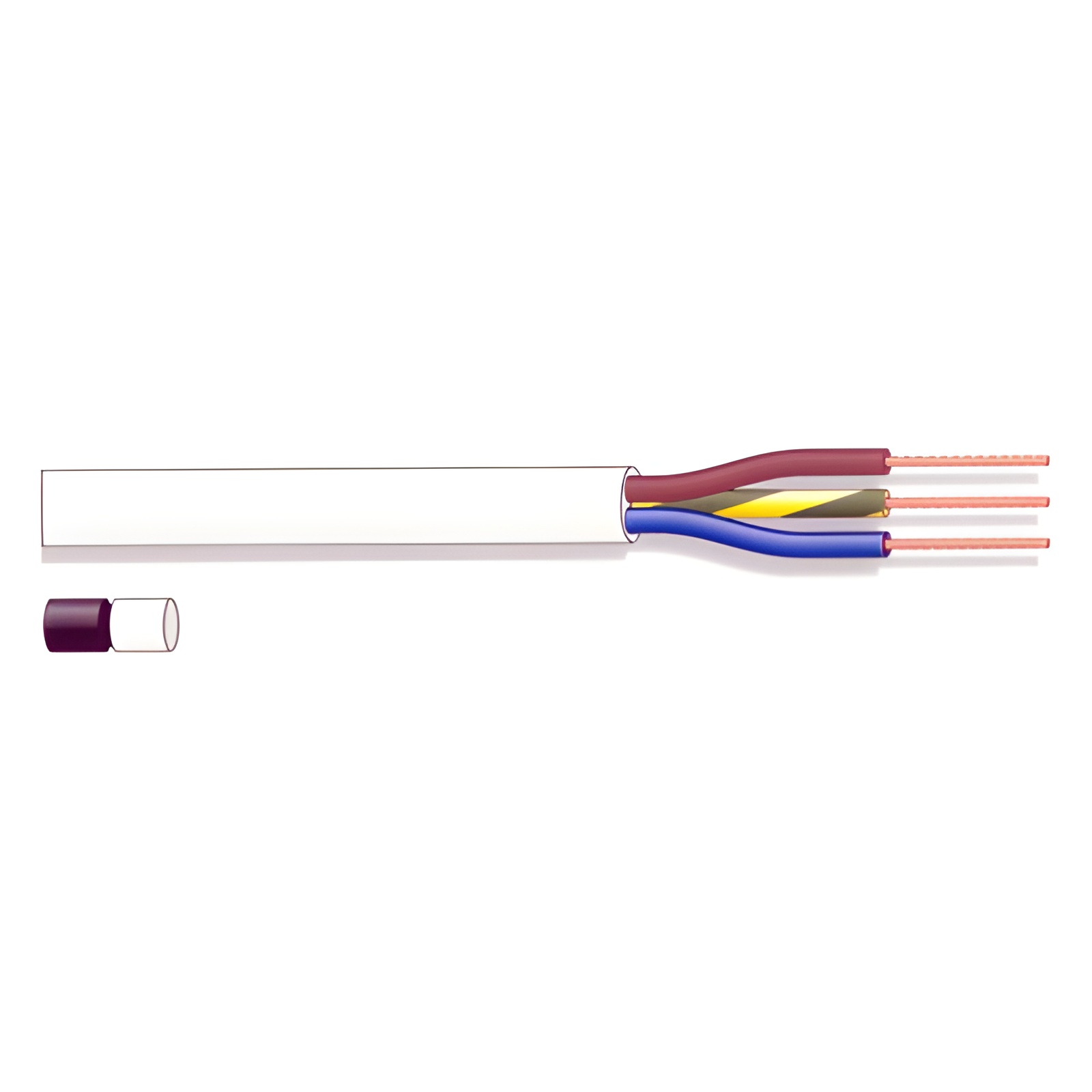 OEM Cable Flexible 3x1.5mm Blanco para Uso en Interiores - 100m