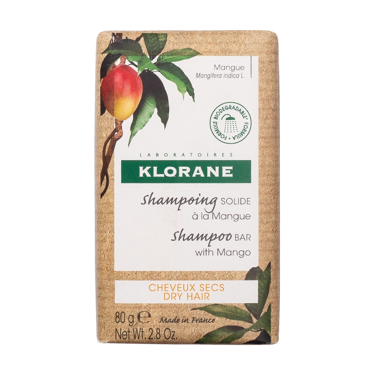 Champú sólido mango 80 g (Mango)  Klorane
