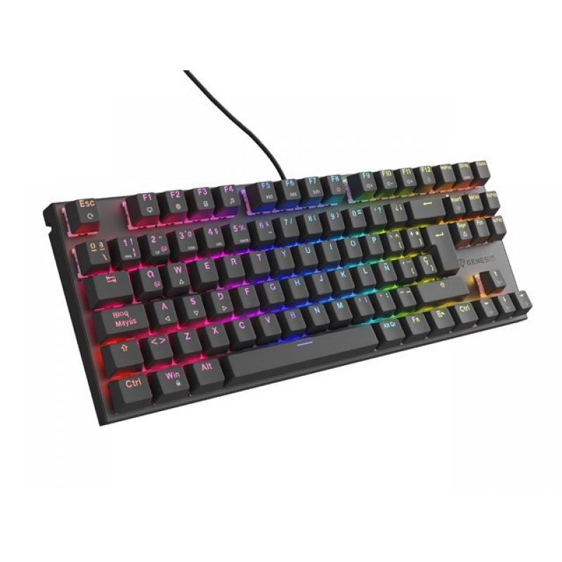 Teclado mecánico Genesis Thor 303 TKL Layout ES Hot Swap RGB Outemu Peach Silent
