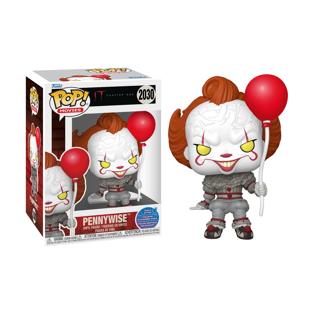 FUNKO POP! IT2 - PENNYWISE SENTADO, 90440, 2030, TIENDA CON LICENCIA OFICIAL, ENVÍO 24-48H PENÍNSULA, FIGURA, JUGUETE, CABEZÓN, VINILO, PELICULA, TERROR, PAYASO, GLOBO, PESADILLA