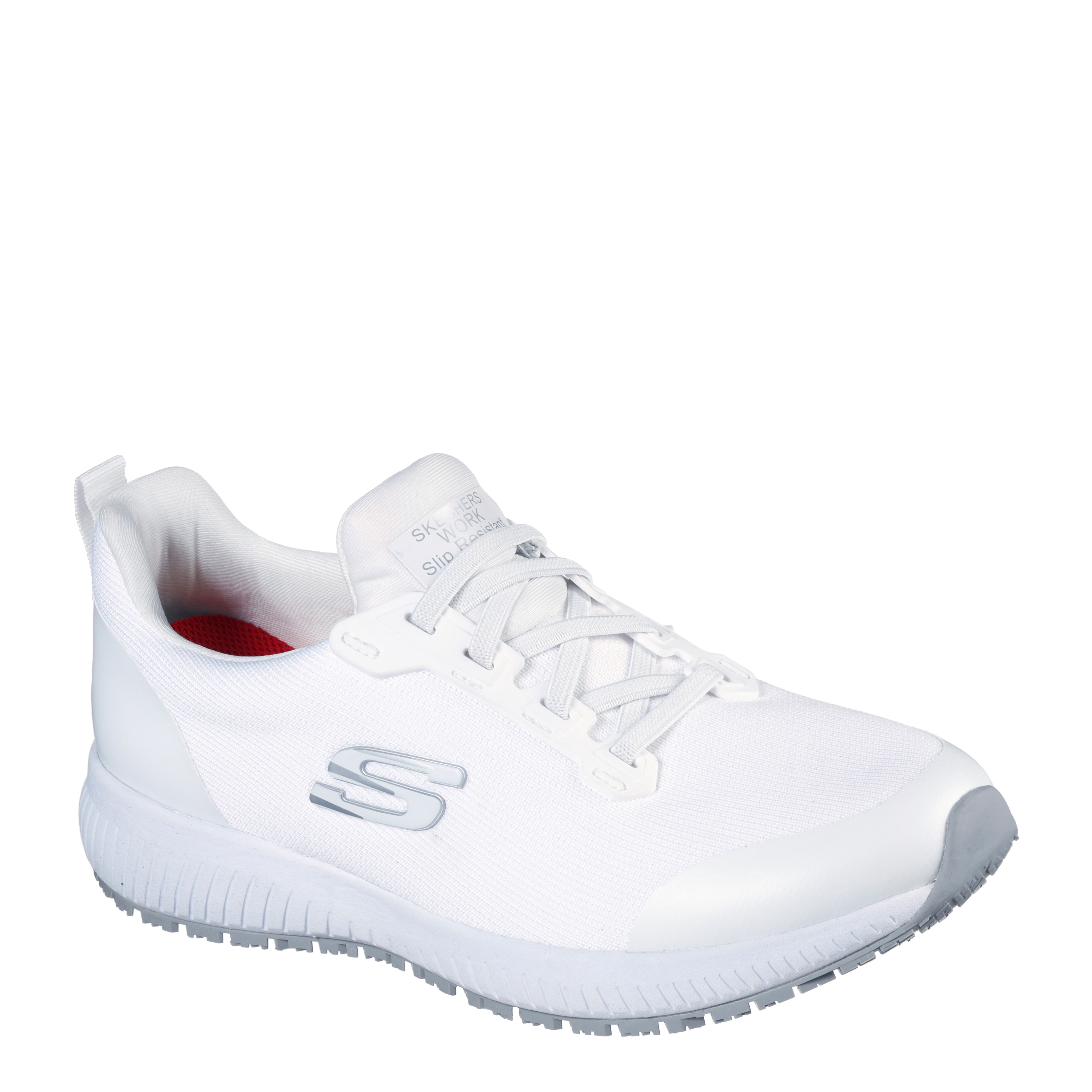 Skechers Zapatillas Work: Squad SR Blancas 77222EC-WHT , para Mujer