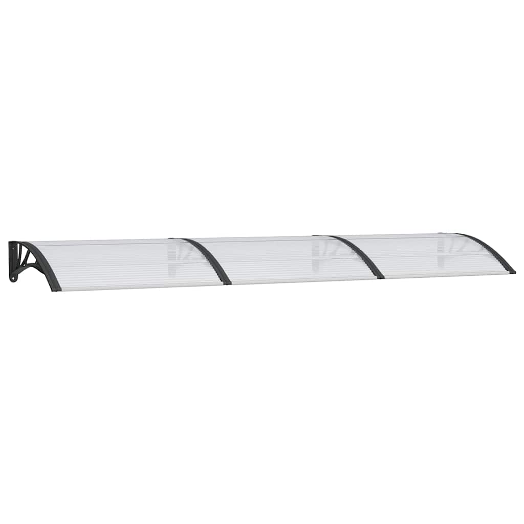 vidaxl marquesina de puerta policarbonato 300x75 cm