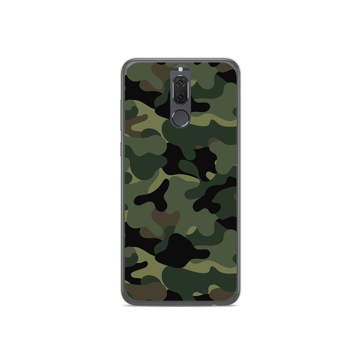 Tumundosmartphone Funda Gel Tpu para Huawei Mate 10 Lite Diseño Camuflaje Dibujos