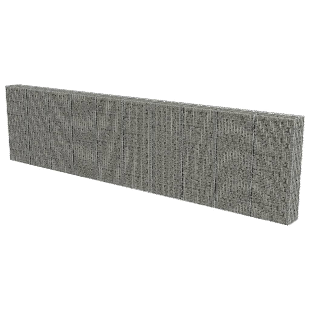 Muro de Gaviones Vidaxl: 100 X 20 X 100 Cm - Acero Galvanizado