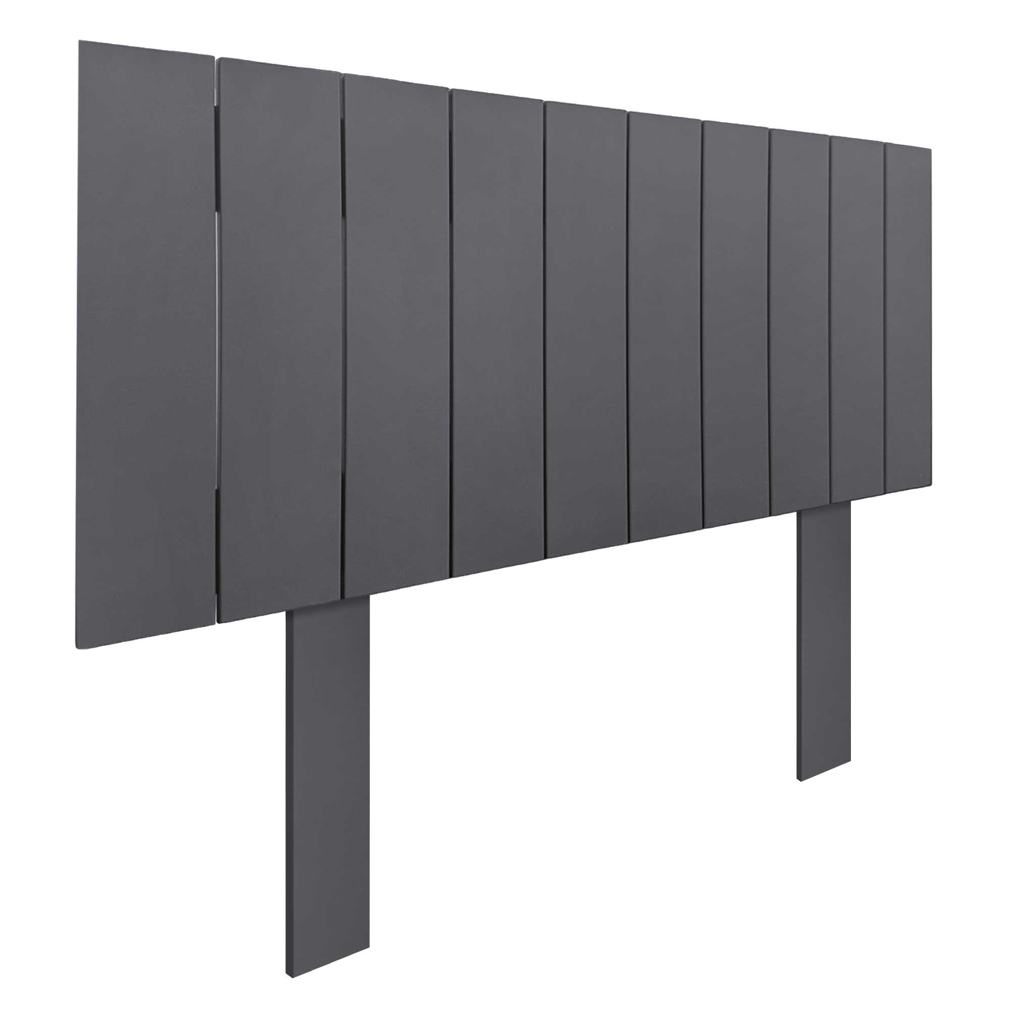 DHOME Cabecero de Madera reciclada DM Estilo Palet Vertical con Patas Cama Palets Herrajes incluidos