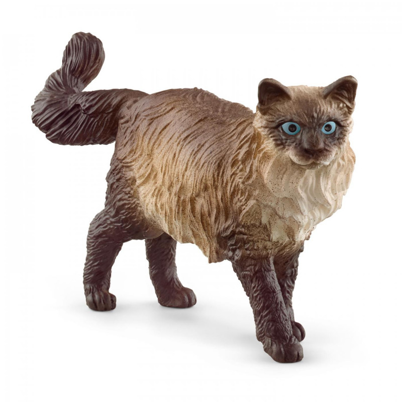 Schleich Gato Ragdoll Figura - Equilibrio Perfecto Suave Pelaje