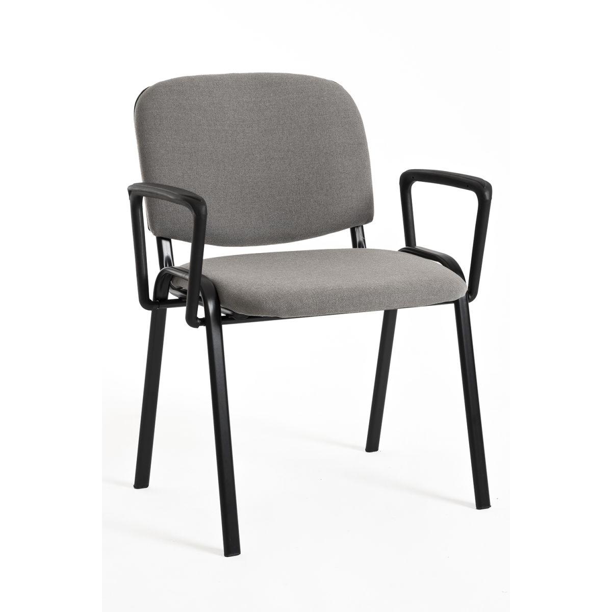 Regalos Miguel - Pack 4 Sillas de Oficina sin ruedas ni brazos Ofis con Brazos - Máxima Ergonomía - Ideal para Escritorio y Gaming