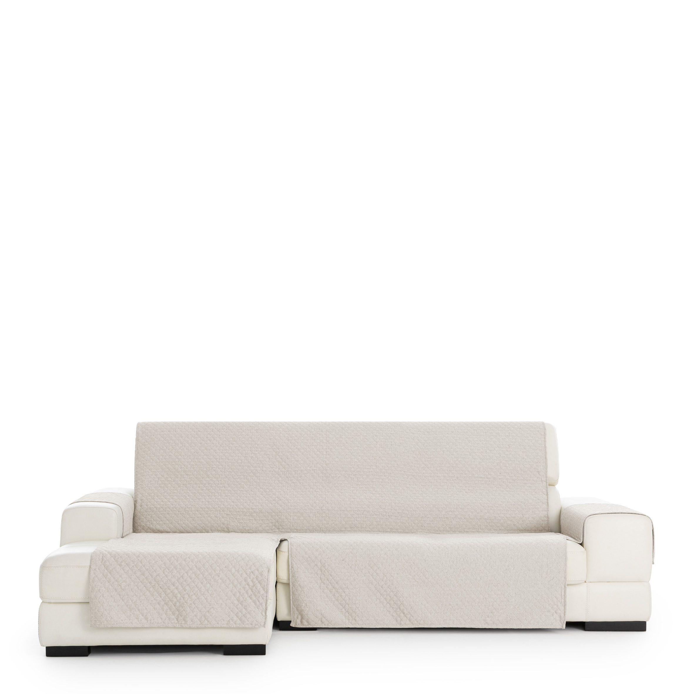 Funda de sofa chaise longue m/3 silver izquierda (Mirando de frente) c/21, Tamaño normal izquierda, 170x310x110cm, Fábricada en España