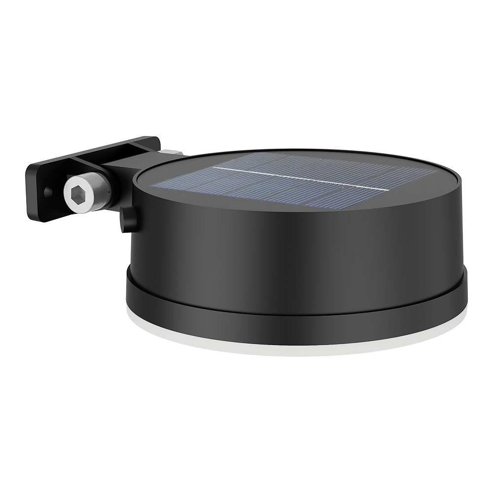 Philips Lighting - Aplique pared Exterior Vynce, alimentación solar, formato redondo, 1.5W, 2700K,negro, resistente a intemperie IP44